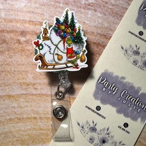Grinch Badge Reel
